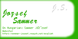 jozsef sammer business card